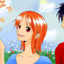 One Piece Nami and Ruffy 3