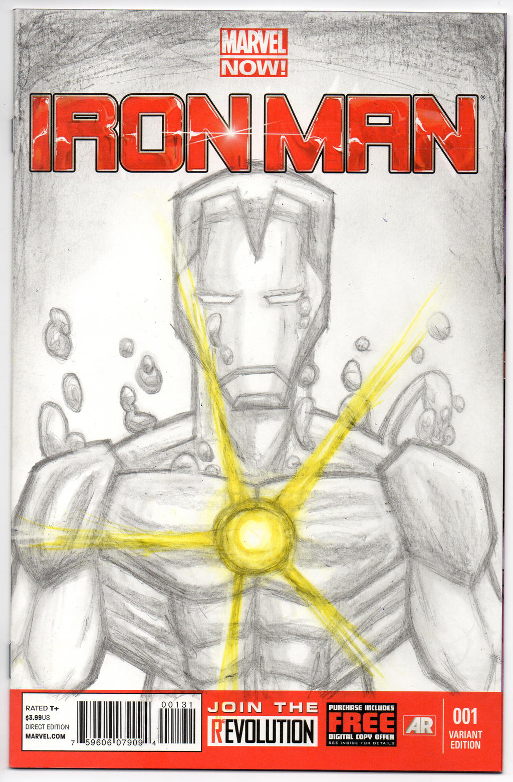 Iron Man 1 Sketch Cover