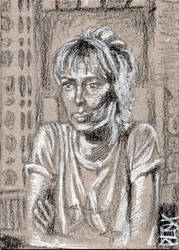 Beatrix Kiddo from Kill Bill ACEO Sketch Card