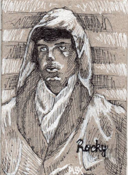 Rocky Balboa ACEO Sketch Card
