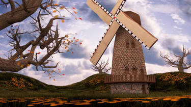 Windmill in Autumn
