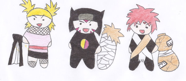 Temari, Kankuro and Gaara