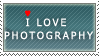 I Love Photography stamp