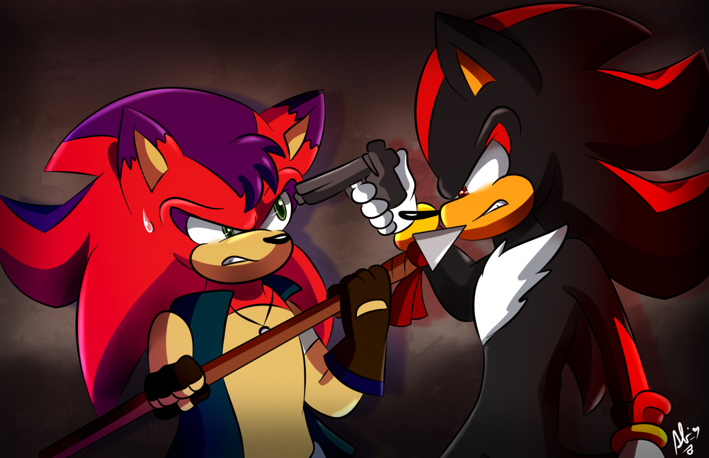 Sonic and shadow by anathewerehog on DeviantArt