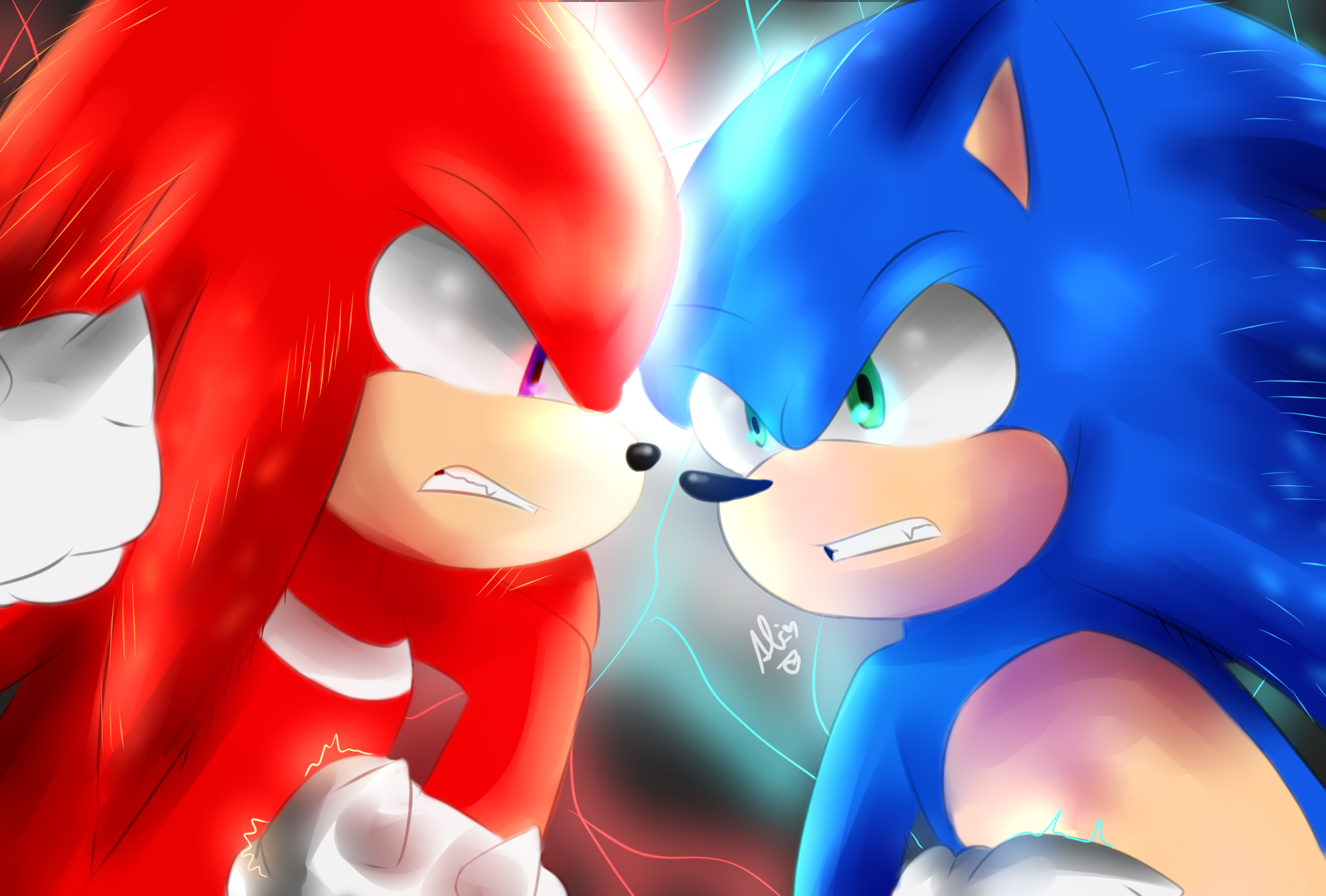 Sonic & Amy VS DeviantArt - Sonic Movie Edition 