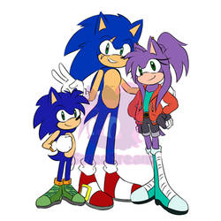 Sonic, Sonic Jr. and Amelia