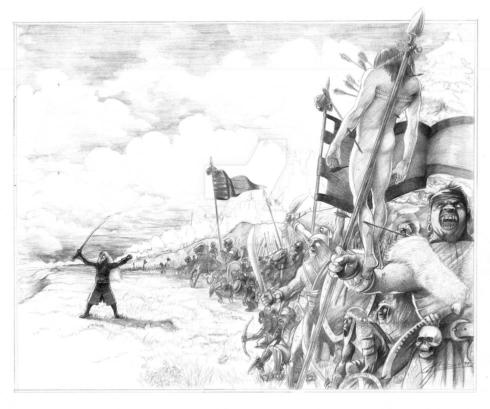 The Death of Celebrimbor by AbePapakhian on DeviantArt