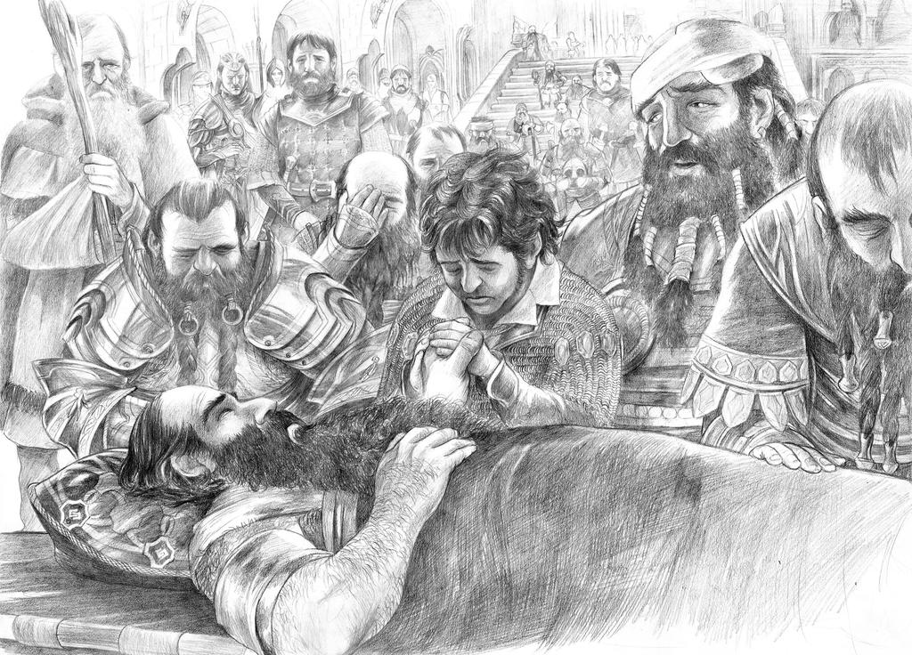 The Passing of Thorin Oakenshield by AbePapakhian