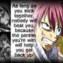 Natsu and Lucy, Stick Together