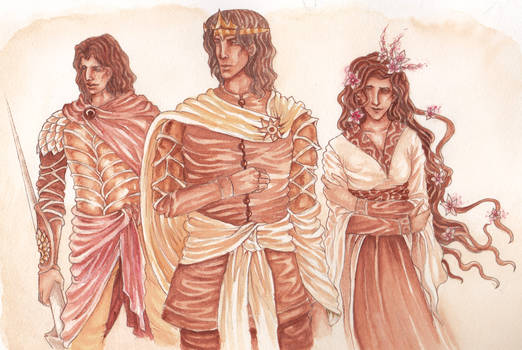 Young Martells: Oberyn, Doran and Elia