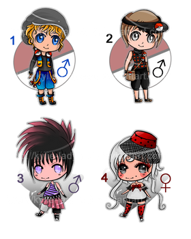 Chibi Adoptables [80pts/$1 EACH] 2 LEFT!