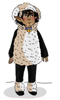 Little Fenris's Sheep Costume