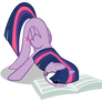 Twilight Reading The Foul Free Press Vector