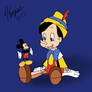 Mickey and Pinnochio