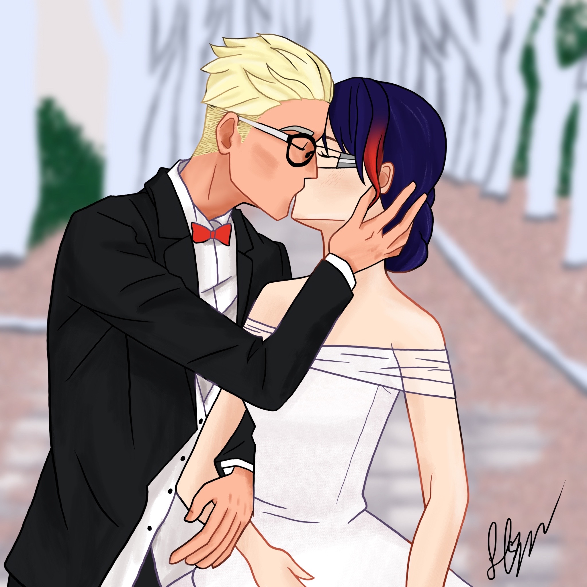 Gabenath Wedding Kiss By Thehopeelias On Deviantart Gabenath Wedding Kiss By Thehopeelias On Deviantart