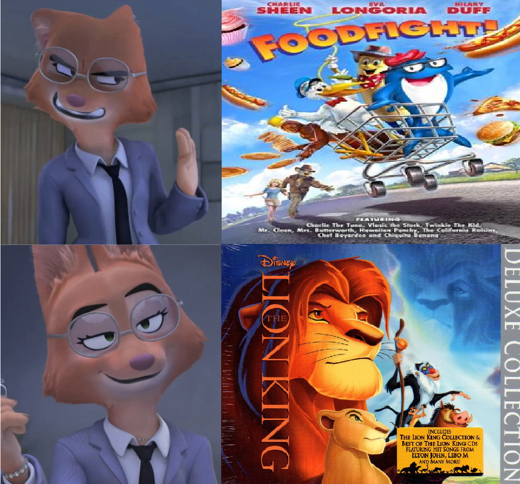 Diane prefers The Lion King over Foodfight by NatashaTheJackal on DeviantArt Diane prefers The Lion King over Foodfight by NatashaTheJackal on DeviantArt