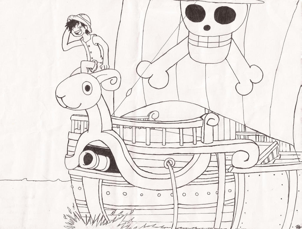 Drawing #254 Going Merry - One Piece by AidanJA on DeviantArt