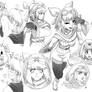 ( Commisison ) Cornet sketches 2