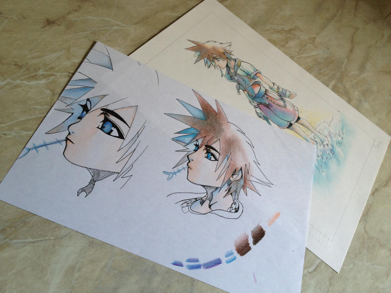 Sora - Kingdom hearts Drawing (the making) by DiegoB-Arts on DeviantArt