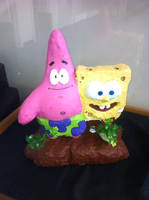 Spongbob and Patrick Statue