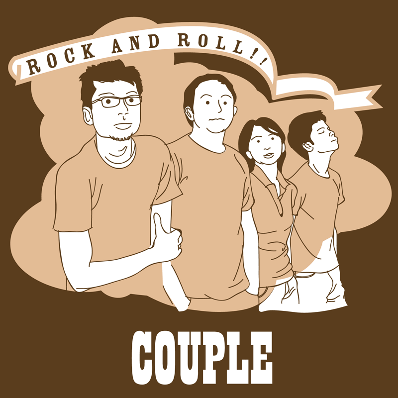 couple rock'n'roll tee