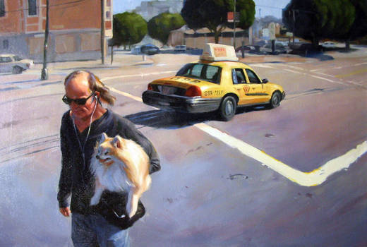 Local Man With Dog