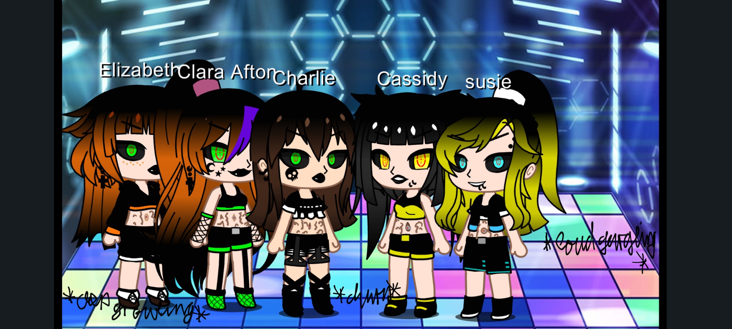 Mind Control Family Mindcontrol Fnaf Girls(very old art) by Patking0102 on DeviantArt