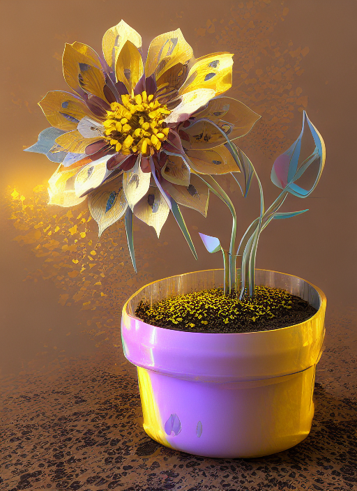 Deviantart Leadflower Yellow Flower on a Pot Version by dmellaofficial on DeviantArt