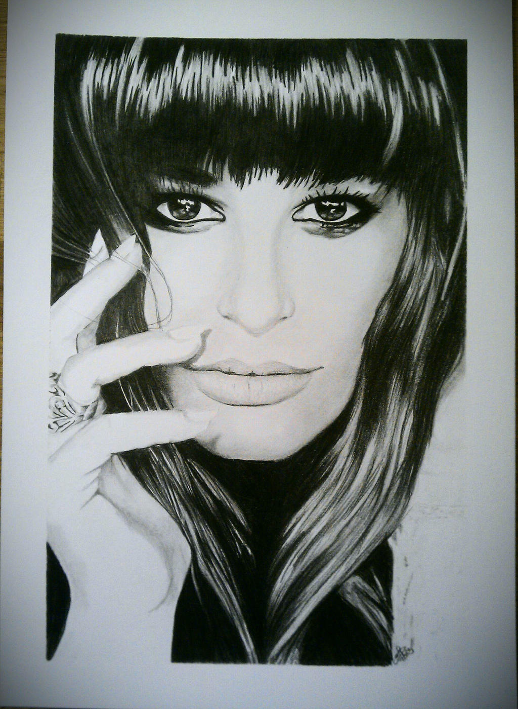 A better picture of my Lea Michele Drawing