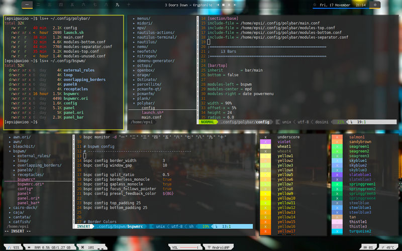 Modularized Polybar by nurwijayadi on DeviantArt