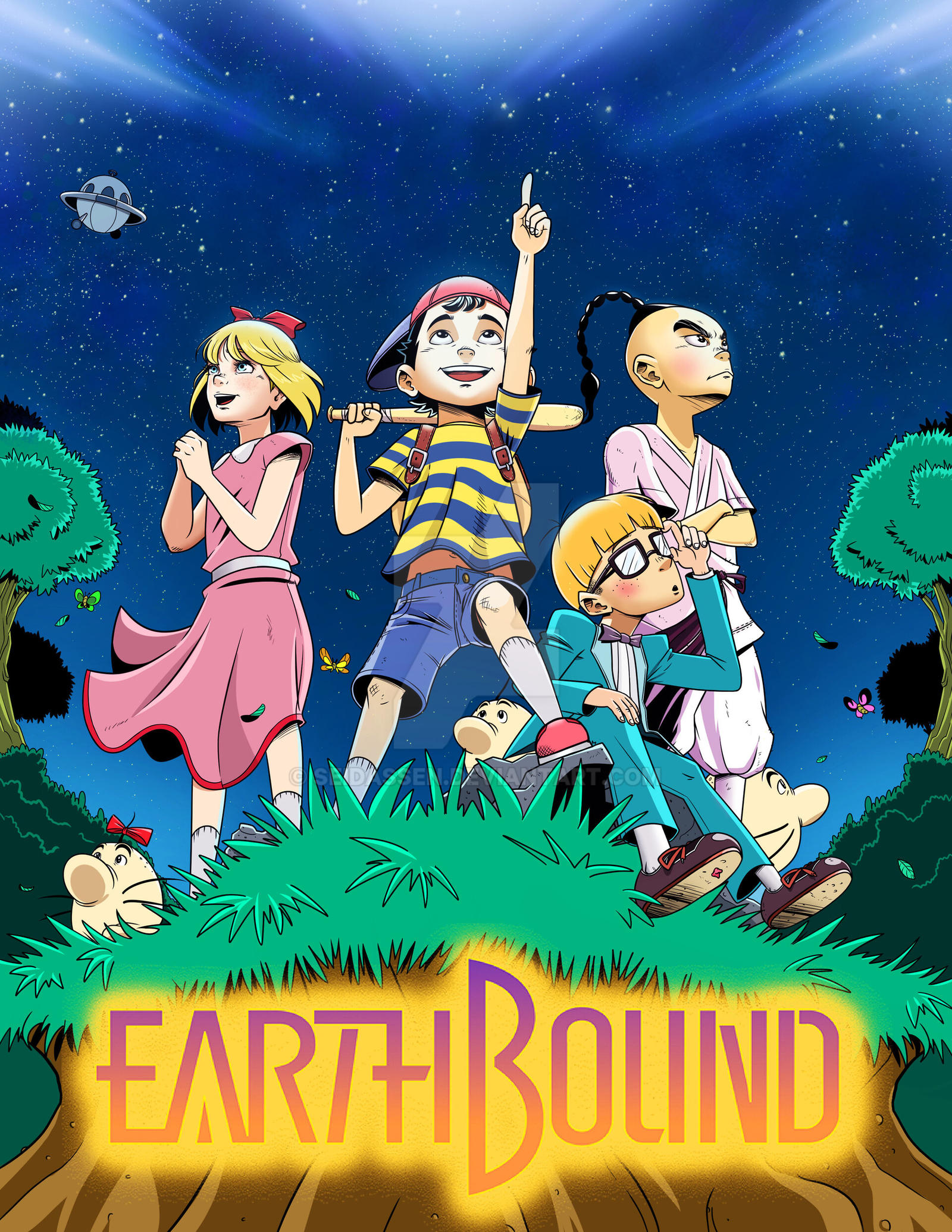 Earthbound Deviantart Earthbound Pk Starstorm by SeiDassen on DeviantArt