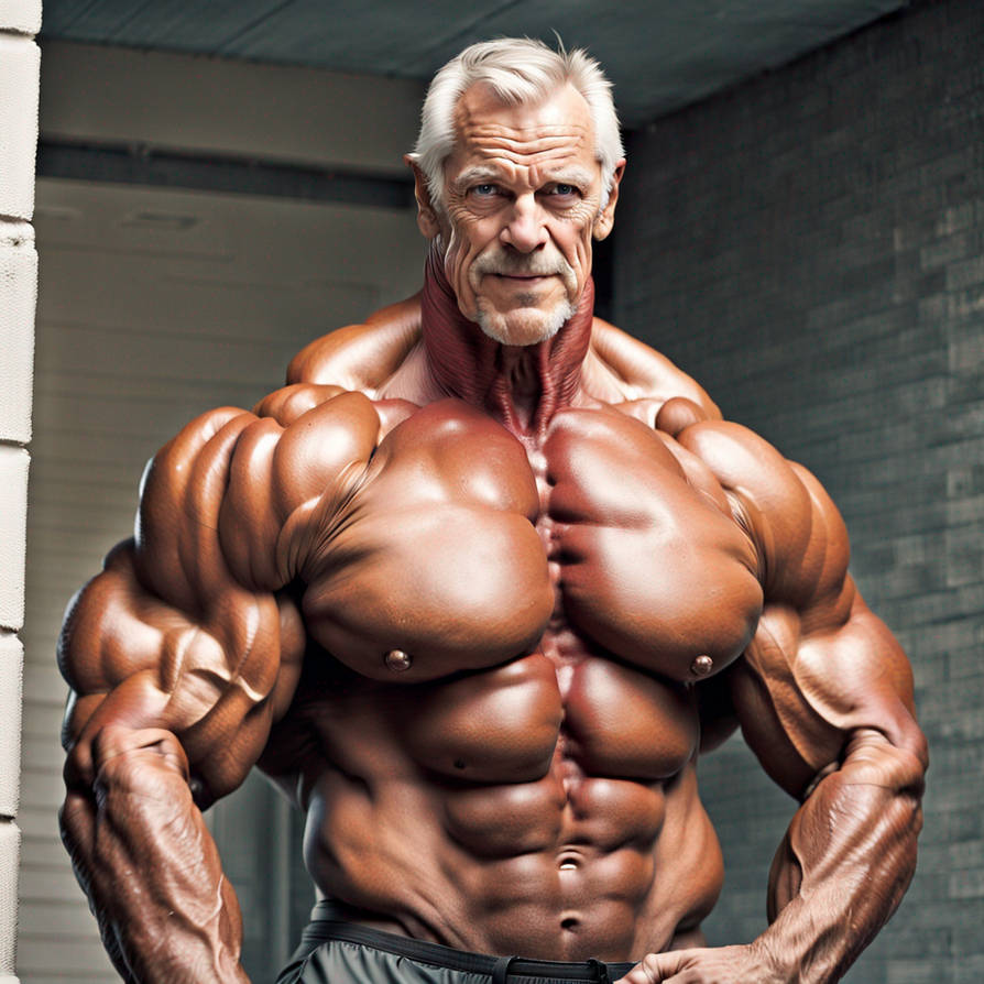 Obtained Bodybuilder A bodybuilder of a certain age by takingagander on DeviantArt