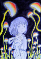 Chihiro Magic Mushrooms - Commission Work by Doroudraw