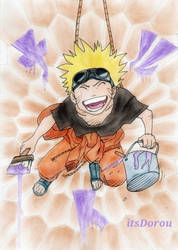 Naruto Uzumaki - Traditional Art