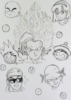 Dragon Ball Funny Doodles by itsdorou