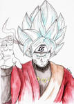 Goku Sage  (Naruto Sage Outfit) - Sketch Portrait by itsdorou