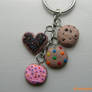 Cookie Keychain - Polymer Clay Charms