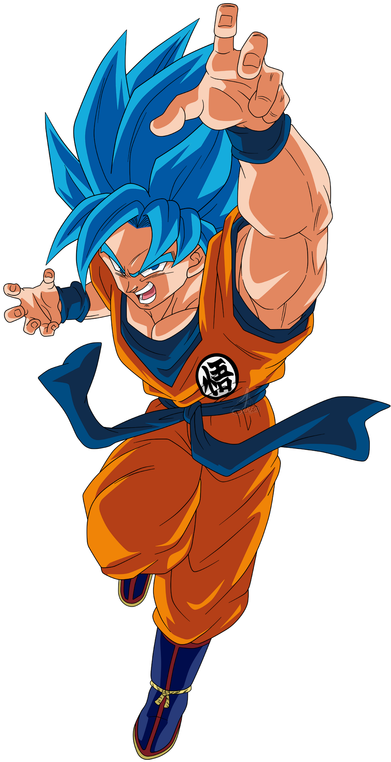 Goku Super Saiyan Blue by crismarshall on DeviantArt