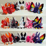 Chibi plushie moth and mothman