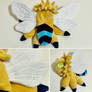 Work in progress chibi bee plushies