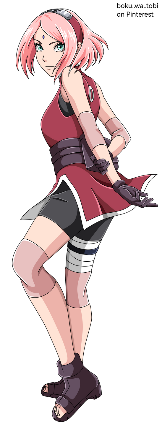 Sakura Haruno render/png by me 24 by Uzimaho13 on DeviantArt