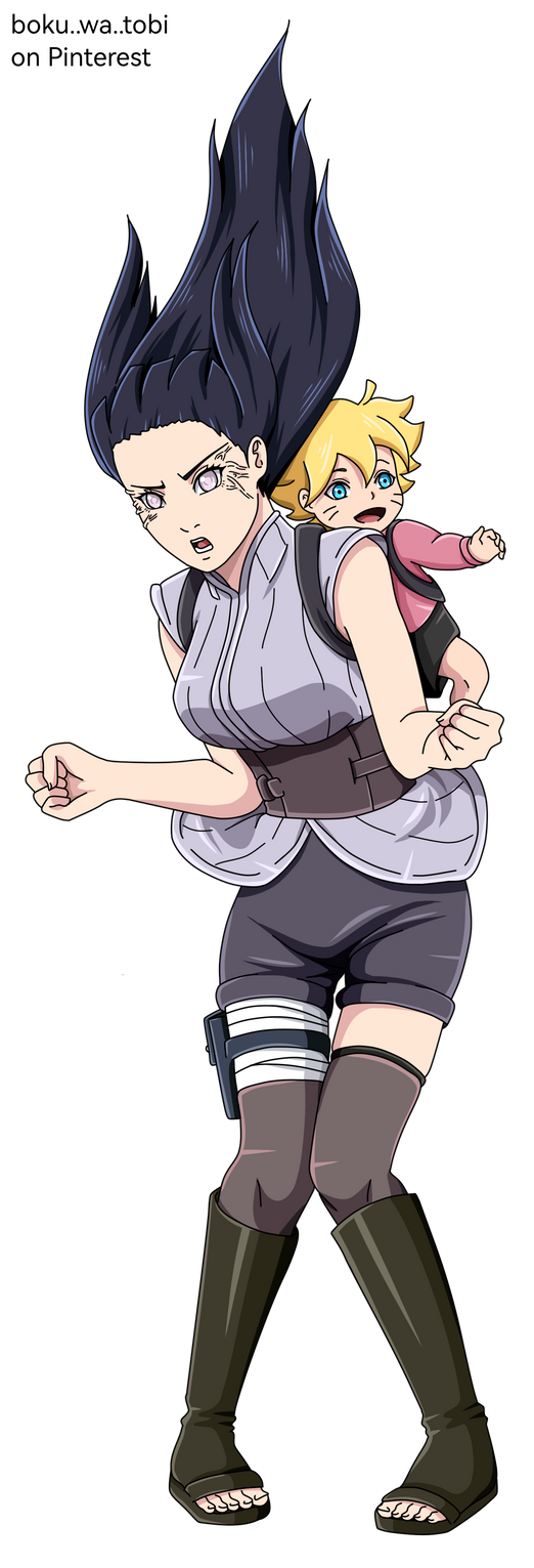 Naruto Hinata Boruto Himawari Render by weissdrum on DeviantArt