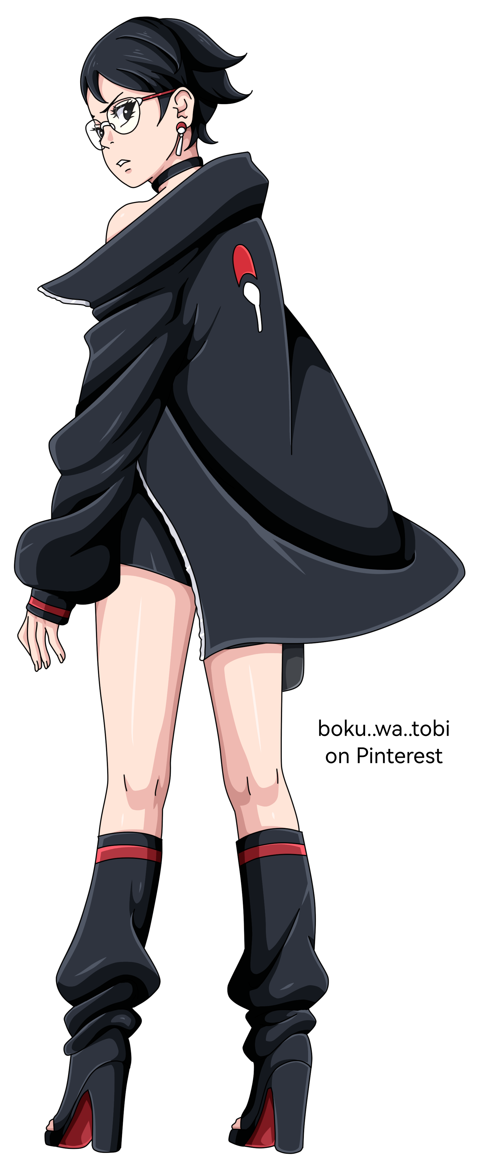 Sarada Uchiha timeskip render by me 14 by Uzimaho13 on DeviantArt