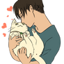 Eruri: Catwin cuddles