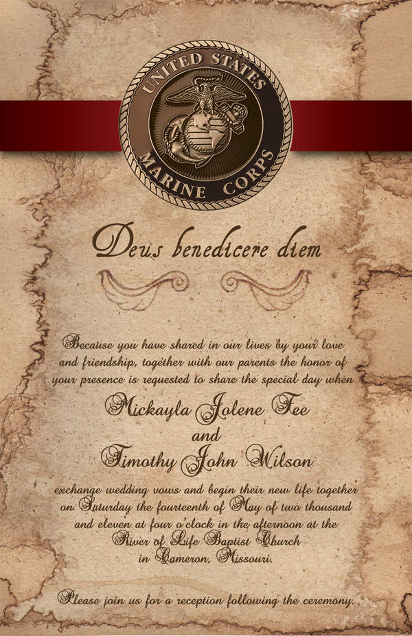 Wedding Invitation Inside by NoreLineas