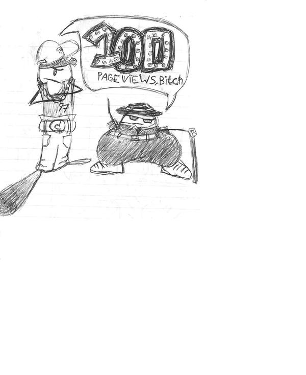 thanks for the 100 pageviews by phrame on DeviantArt