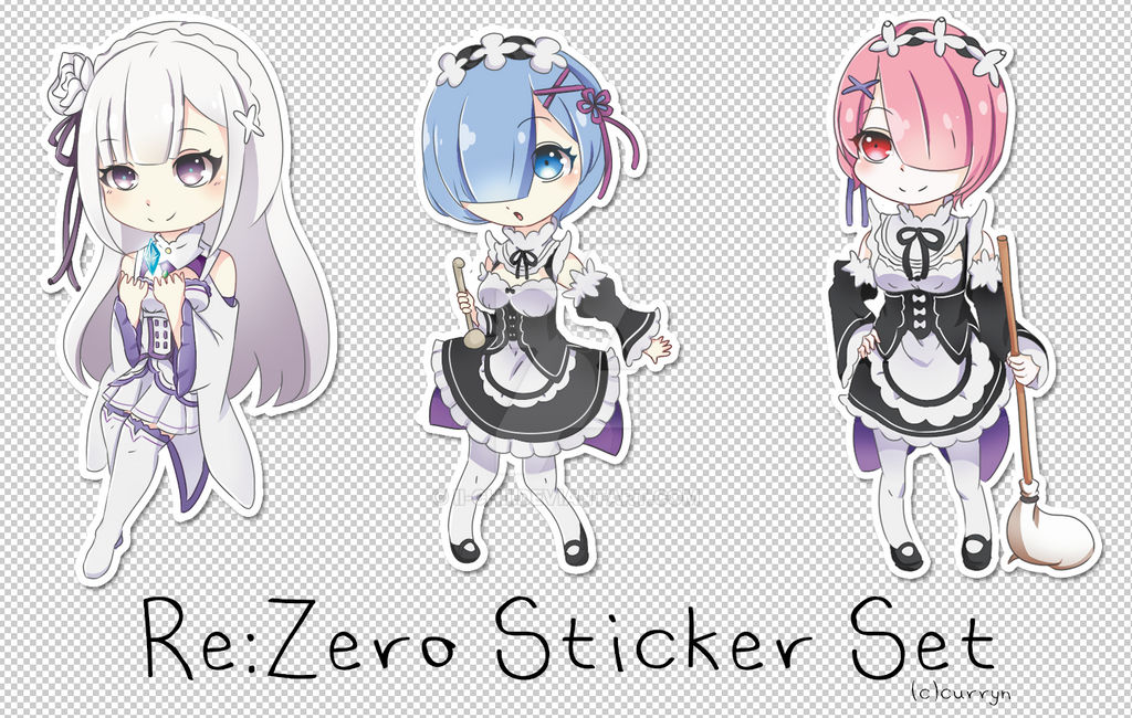 Re:Zero Sticker Set by ii-chii on DeviantArt