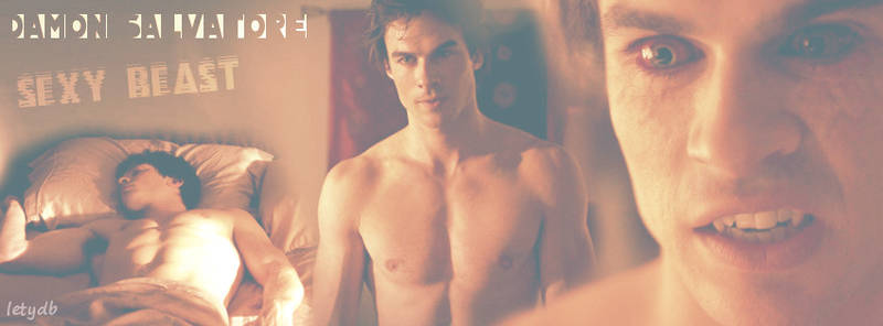 Damon Salvatore sexy beast