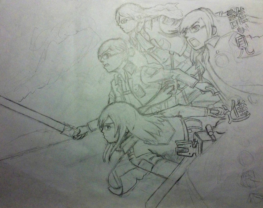 Attack with Friends WIP by AmiMeito-chan