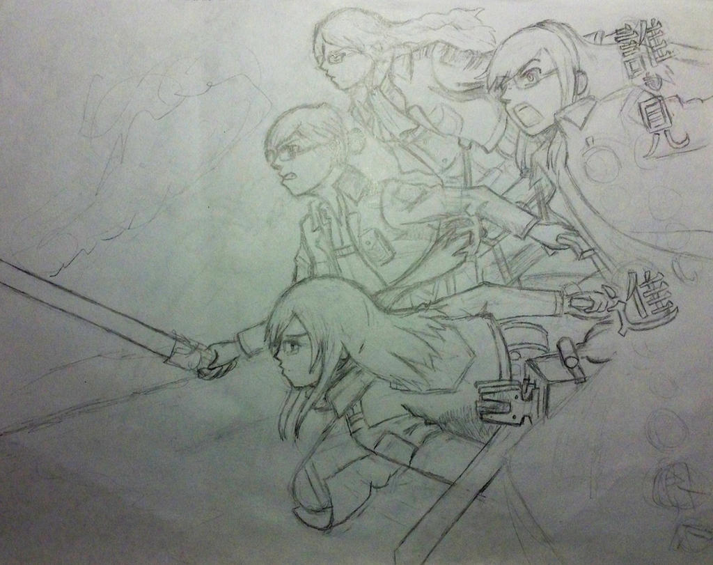 Attack with Friends WIP by AmiMeito-chan